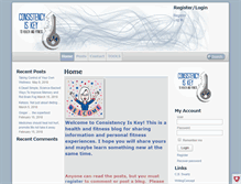 Tablet Screenshot of consistencyiskey.com